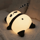 Huggwaii Napping Panda Breathing Squishy Silicone Companion Sound LED Night Light Perfect Gift